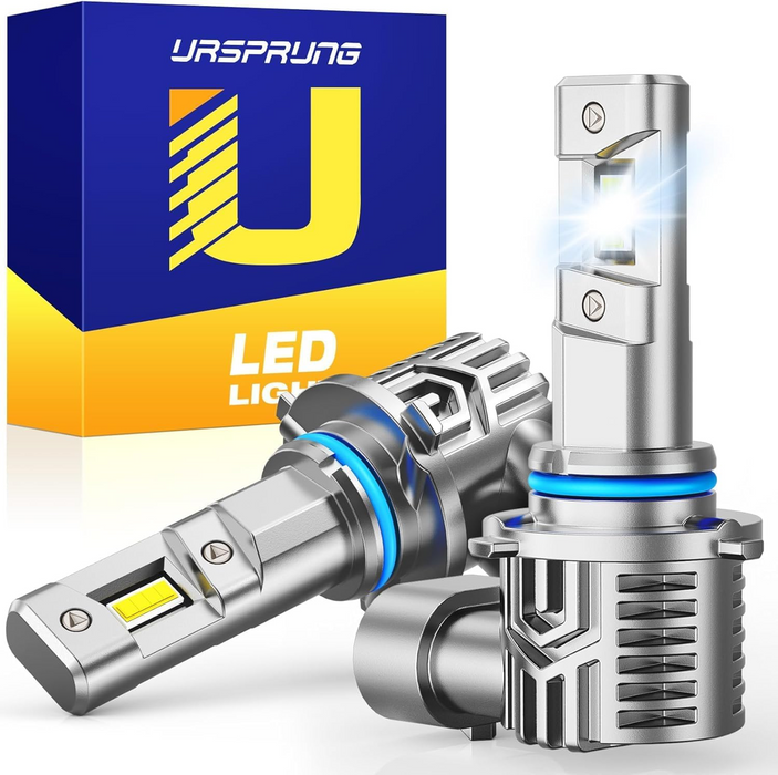 Ursprung 9005 HB3 LED Fog Light Bulbs, 30000LM 6500K Cool White, Plug & Play, Pack of 2