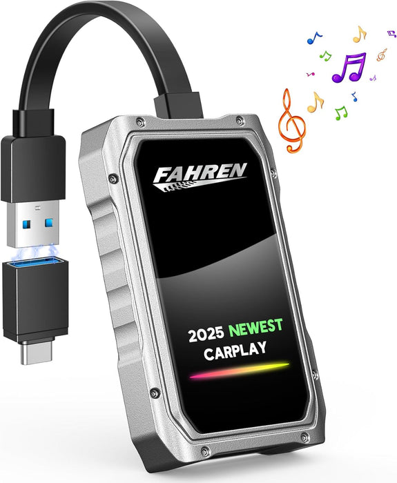 Fahren 2025 Upgraded Wireless CarPlay Adapter for iPhone