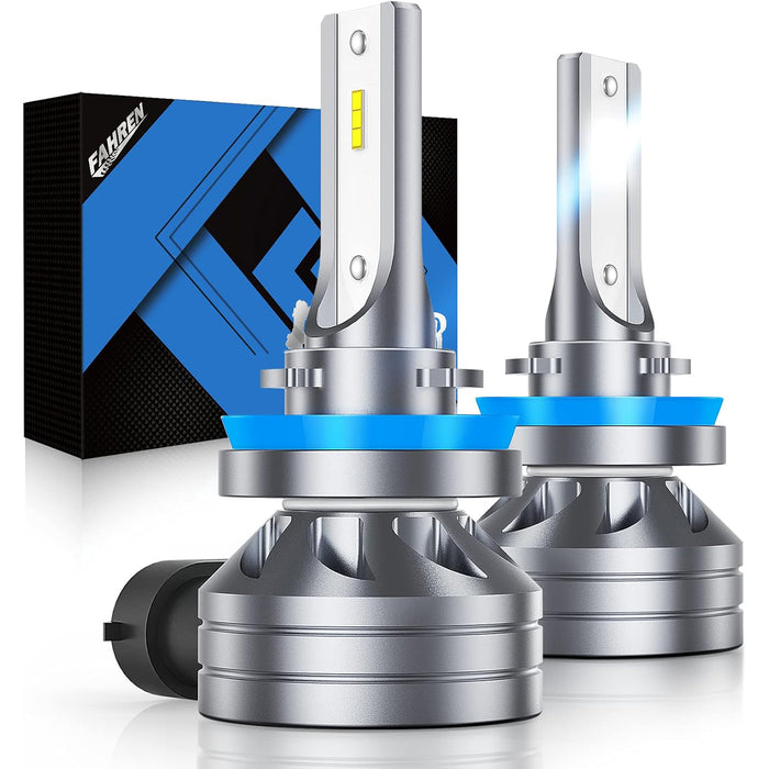 H11/H8/H16 LED Driving Fog Light Bulbs, 12000LM 400% Brighter Fanless, 6500K Cool White