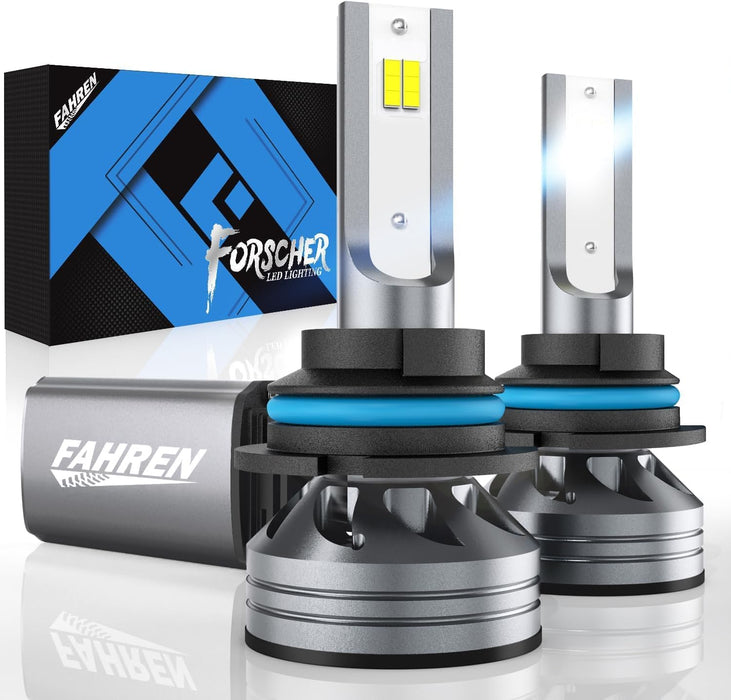 FAHREN 9007 Fog Light Bulb, 800% Brightness 6500K Cool White
