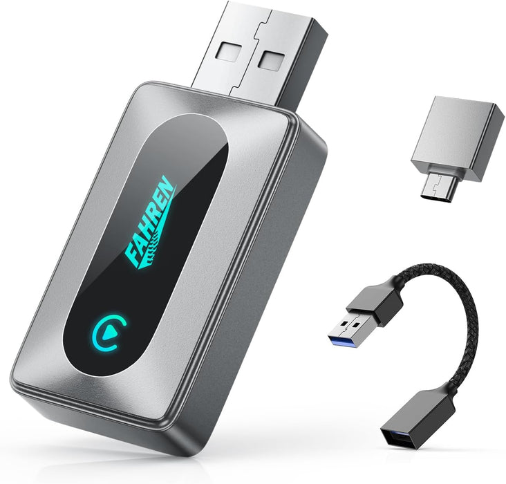 FAHREN 2025 Latest Upgraded Wireless CarPlay Adapter for iPhone