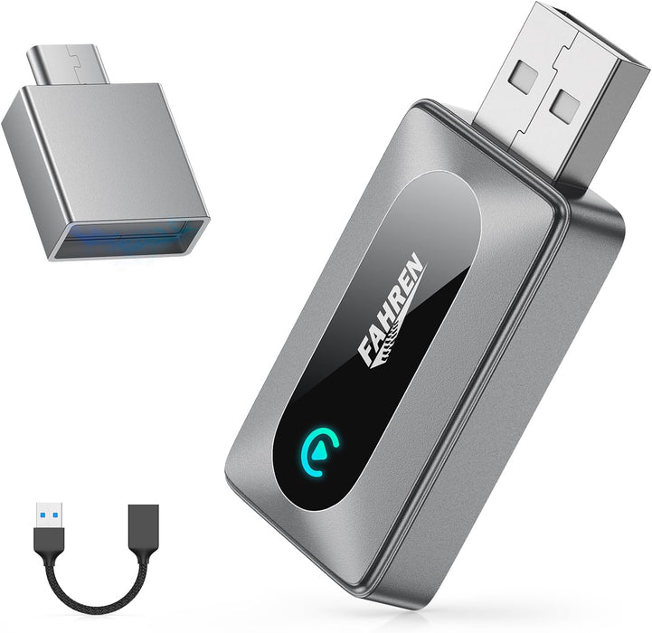 FAHREN 2025 Latest Upgraded Wireless CarPlay Adapter for iPhone+