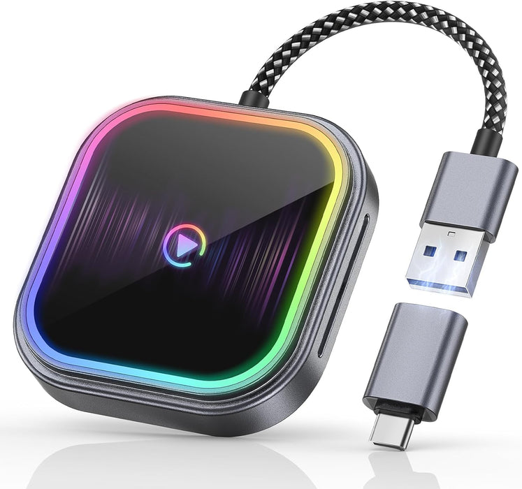 FAHREN 2-in-1 Wireless Carplay Adapter for iPhone & Android