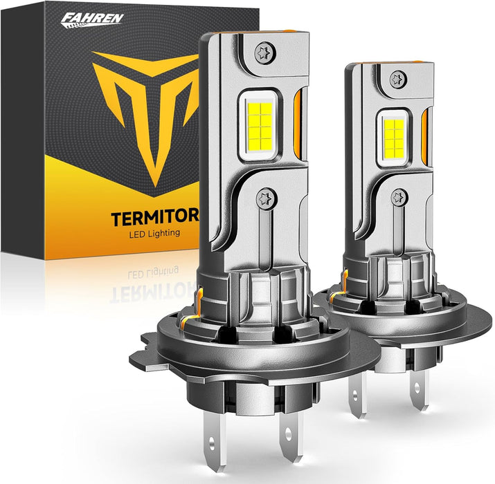 2025 Upgraded H7 Light Bulbs, 40,000LM 10X Brightness with 16 CSP Chips