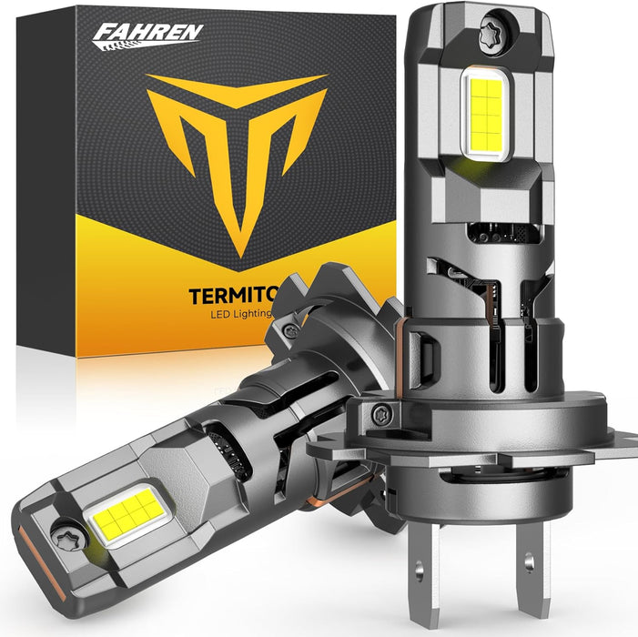 FAHREN ππ«π’π π‘πππ¬π-πππ§ H7 LED Bulbs, ππ,πππππ ππππ% Brighter, 6500K Cool White, Truly Plug and Play H7 Light Bulbs, CAN-Bus Ready, No extra Adapter Required, Pack of 2