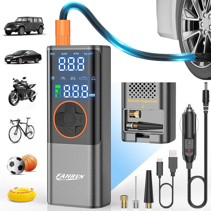 FAHREN Portable Tire Inflator for Car