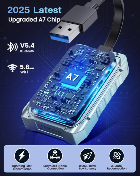 Fahren 2025 Upgraded Wireless CarPlay Adapter for iPhone