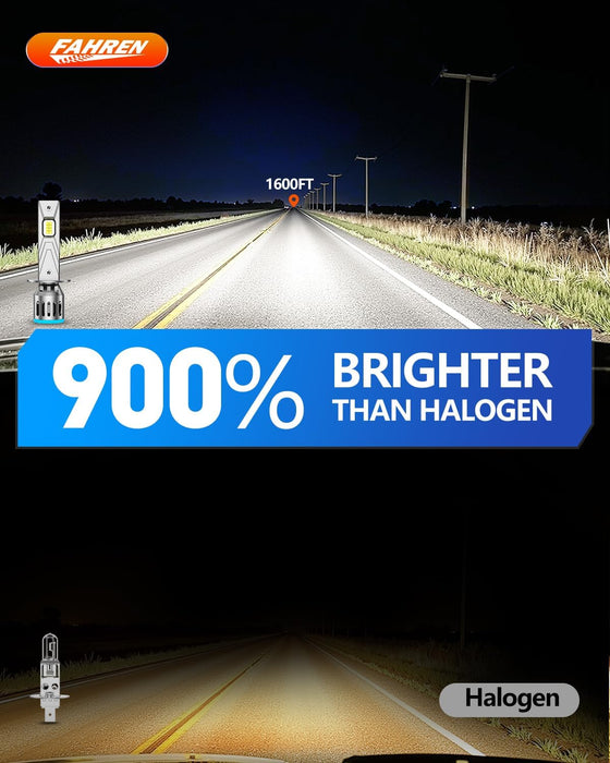 FAHREN 2025 Upgrade & Brightest 36000LM H1 Bulbs
