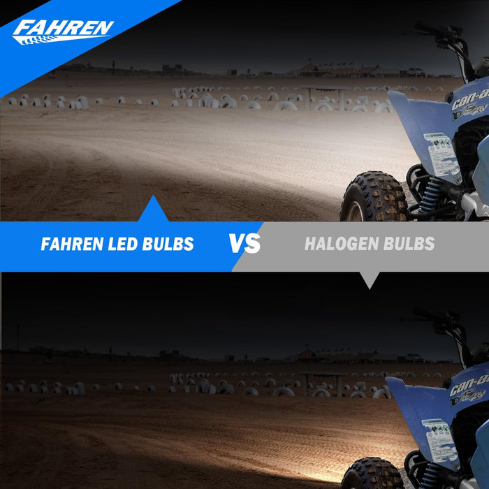 FAHREN 9005/HB3 and  9006/HB4 Light Bulbs Combo