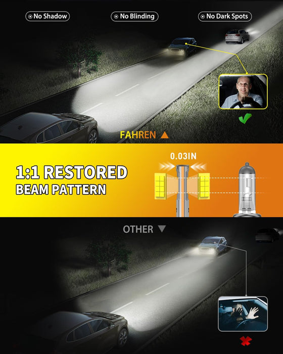 FAHREN 2025 Upgraded 9005 9006 Light Bulbs