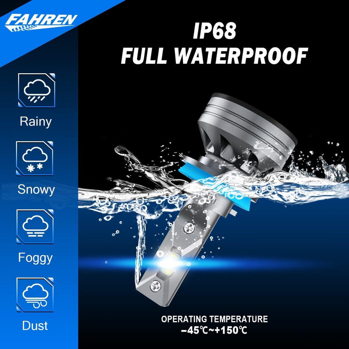 FAHREN H11/H8/H9 Light Bulb 30000LM Super Bright