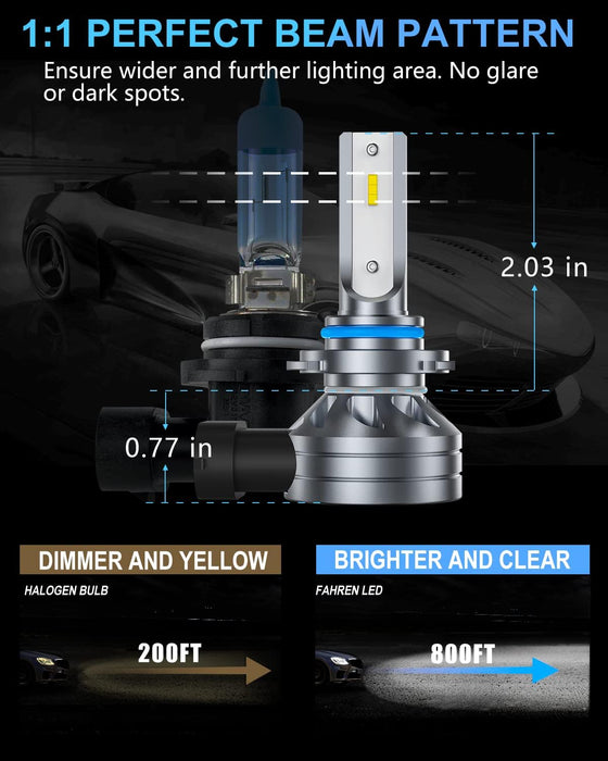 FAHREN H10/9145/9140 LED Driving Fog Light Bulbs