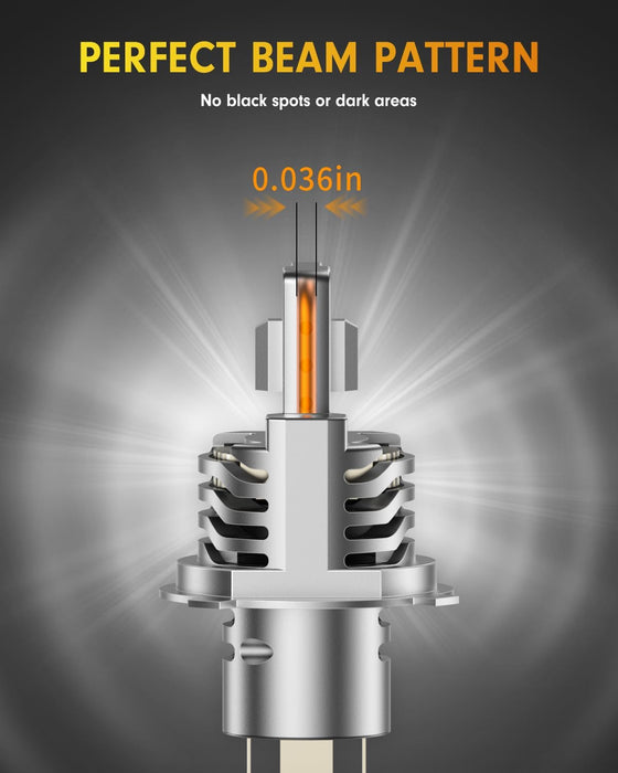FAHREN H4/9003 fog Light Bulbs Upgraded HB2 light bulb