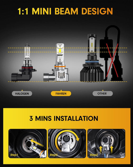 FAHREN Brightest 9005 led bulbs