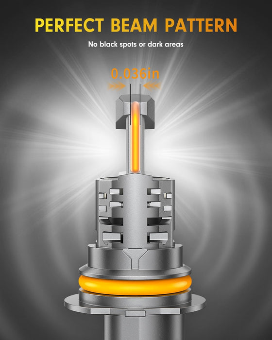 FAHREN 9007 Light Bulbs, 40000LM 900% Brighter HB5 Bulbs