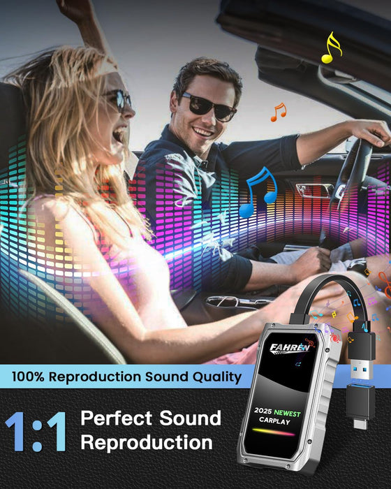 Fahren 2025 Upgraded Wireless CarPlay Adapter for iPhone