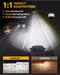 6500K H11 fog light LED bulb with cooling fan, easy installation