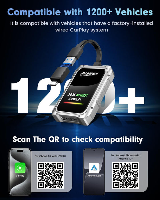 Fahren 2025 Upgraded Wireless CarPlay Adapter for iPhone