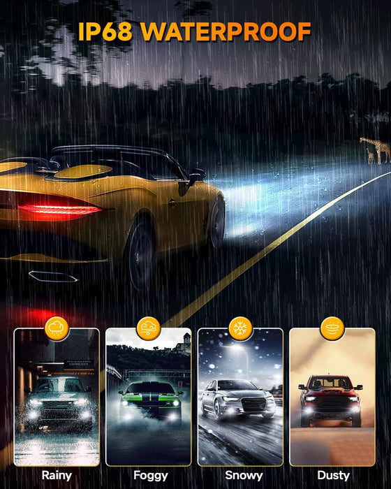 FAHREN 9005 9006 Bulbs Combo 60000LM 900% Super Bright