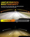 Latest 9006/HB4 Bulbs, 33,000LM 10X Ultra-Brighter, 6500K Cool White, 1:1 Halogen Size 9006 Fog Lights, Plug-N-Play, IP68 Waterproof, Pack of 2