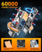 FAHREN Upgraded H13/9008 Bulb, [Modern & Brightest] 40000LM 6500K Ultra-Bright Bulb 1:1 Mini Size No Adapter Required 9008 Fog Light bulb, Quick Install Light Kit H13 bulbs,Pack of 2