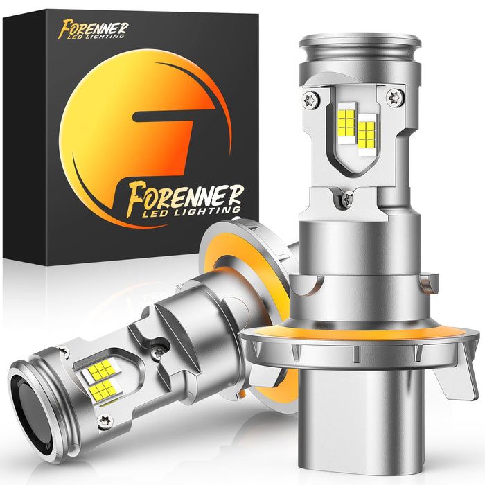 forenner 9006/HB4 LED Headlight Bulbs, Ultra Brightness, 6500K Cool White, Quick Installation, 1:1 Halogen Size, HB4 Fog Light Bulbs, Plug and Play, Pack of 2