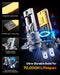 FAHREN H7 fog light bulbs, 60000LM 12X -Upgraded Brightness, 70,000 Hours Lifespan, Real 1:1 Halogen Mini Size, 6500K Cool White, 1:1 Mini Size, Plug and Play, Pack of 4 (2025 Updated)