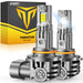 9006 LED Bulbs, 50000LM Super Bright, Real 1:1 Design, 6500K Cool White, Daytime Running Light Modules, 5 Min Quick Plug and Play, IP68, HB4 Light Bulb for Stock Halogen Replacement, Pack of 2