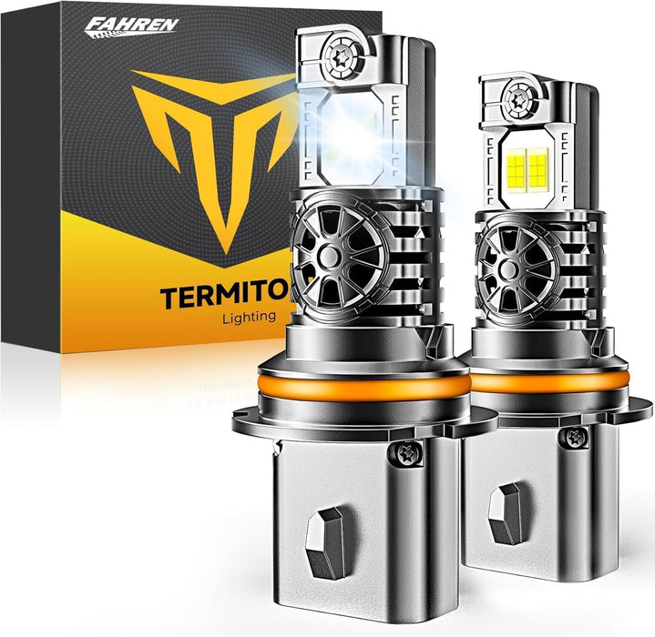 Latest 9006/HB4 Bulbs, 33,000LM 10X Ultra-Brighter, 6500K Cool White, 1:1 Halogen Size 9006 Fog Lights, Plug-N-Play, IP68 Waterproof, Pack of 2
