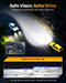 FAHREN 9006 HB4 Light Bulbs 60,000LM – Epic Visibility Powered by 2025 Pro Core (16 Chips Inside), 1000% Brighter, CANBUS Ready, 1:1 Plug & Play, Pack of 2