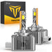 Latest 9006/HB4 Bulbs, 33,000LM 10X Ultra-Brighter, 6500K Cool White, 1:1 Halogen Size 9006 Fog Lights, Plug-N-Play, IP68 Waterproof, Pack of 2