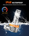 forenner H11 Light Bulbs, Ultra Brightness H11 H8 H9 H16 Bulbs with No Adapter Required, 1:1 Min Quick Setup, IP68 Waterproof, Pack of 2