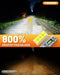 forenner Fahren H11 9005 light fog bulbs combo, 66000LM h8 h9 hb3 light bulbs,plug and play,pack of 4