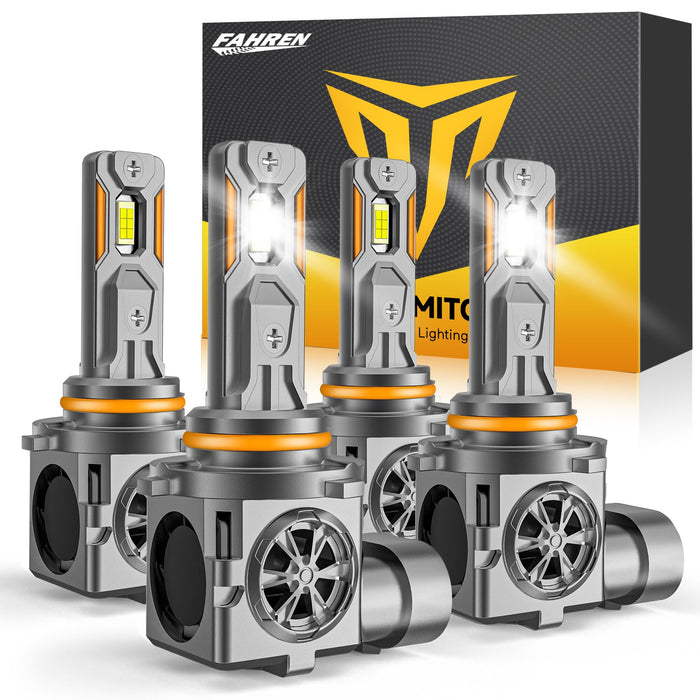 9012/HIR2 Light Bulbs, 𝟔𝟎,𝟎𝟎𝟎𝐋𝐌 𝟏𝟎𝐗 Ultra-Bright 6500K, 𝟑𝟔𝟎° Adjustable Quick Install, 𝐑𝐞𝐚𝐥 𝟏:𝟏 Size Direct Replacement 9012 Fog Light Bulb, IP68, Plug N Play, Pack of 2