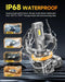 FAHREN H11 9005 𝗟𝗘𝗗 Bulbs Combo, [𝗕𝗿𝗶𝗴𝗵𝘁𝗲𝘀𝘁 & 𝟱𝘁𝗵-𝗚𝗲𝗻] 140,000LM 14X Ultra Brighter,True Plug-N-Play H9 H8 HB3 Fog Light Bulbs, 1:1 Same Size, Canbus Ready, No Polarity, Pack of 4