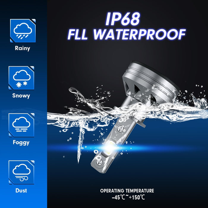 FAHREN H1 Driving Fog Bulbs | 24000LM 6500K Bulbs
