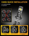 FAHREN 𝐁𝐫𝐢𝐠𝐡𝐭𝐞𝐬𝐭-𝐆𝐞𝐧 H7 LED Bulbs, 𝟔𝟎,𝟎𝟎𝟎𝐋𝐌 𝟏𝟐𝟎𝟎% Brighter, 6500K Cool White, Truly Plug and Play H7 Light Bulbs, CAN-Bus Ready, No extra Adapter Required, Pack of 2