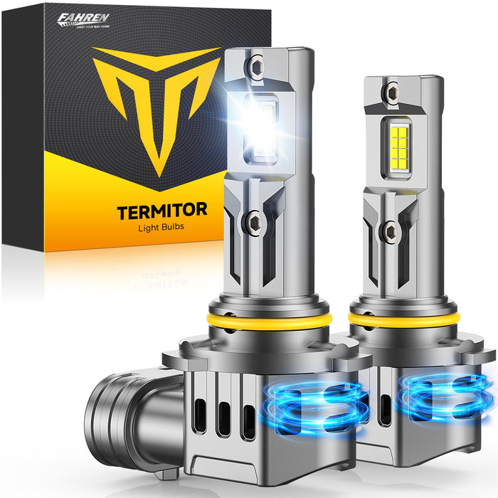 FAHREN 9006 HB4 Light Bulbs 60,000LM – Epic Visibility Powered by 2025 Pro Core (16 Chips Inside), 1000% Brighter, CANBUS Ready, 1:1 Plug & Play, Pack of 2