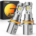 forenner H11 Light Bulbs, Ultra Brightness H11 H8 H9 H16 Bulbs with No Adapter Required, 1:1 Min Quick Setup, IP68 Waterproof, Pack of 2