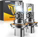 Latest 9006/HB4 Bulbs, 33,000LM 10X Ultra-Brighter, 6500K Cool White, 1:1 Halogen Size 9006 Fog Lights, Plug-N-Play, IP68 Waterproof, Pack of 2