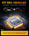 FAHREN Upgraded H13/9008 Bulb, [Modern & Brightest] 40000LM 6500K Ultra-Bright Bulb 1:1 Mini Size No Adapter Required 9008 Fog Light bulb, Quick Install Light Kit H13 bulbs,Pack of 2