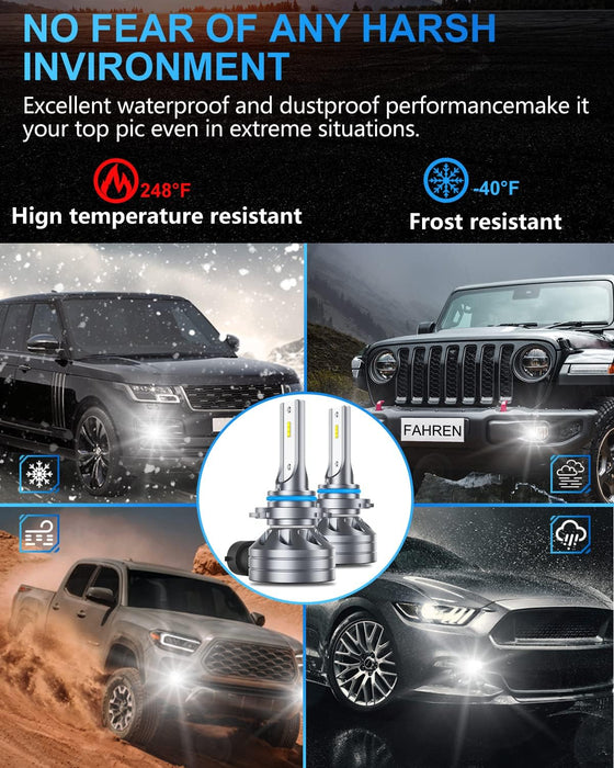 FAHREN H10/9145/9140 LED Driving Fog Light Bulbs
