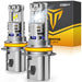 FAHREN 9005 9006 Bulbs Combo, 120,000LM 10X Ultra-Bright HB3 HB4 Led Bulbs,6500K Cool-White, 99% CANBUS Compatibility, Plug and Play, IP68 Waterproof HID fog bulbs, Pack of 4