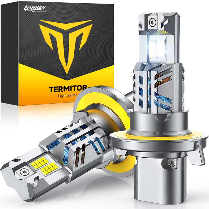 FAHREN 9006 HB4 Light Bulbs 60,000LM – Epic Visibility Powered by 2025 Pro Core (16 Chips Inside), 1000% Brighter, CANBUS Ready, 1:1 Plug & Play, Pack of 2