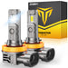 FAHREN Upgraded H13/9008 Bulb, [Modern & Brightest] 40000LM 6500K Ultra-Bright Bulb 1:1 Mini Size No Adapter Required 9008 Fog Light bulb, Quick Install Light Kit H13 bulbs,Pack of 2