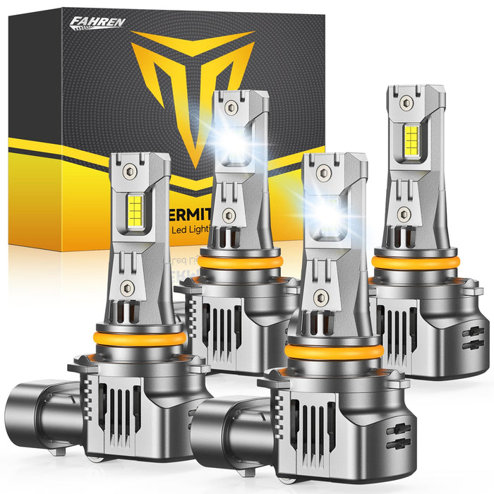 FAHREN 9006 HB4 Light Bulbs 60,000LM – Epic Visibility Powered by 2025 Pro Core (16 Chips Inside), 1000% Brighter, CANBUS Ready, 1:1 Plug & Play, Pack of 2