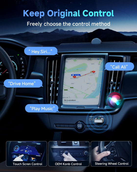 FAHREN 2025 Latest Upgraded Wireless CarPlay Adapter for iPhone