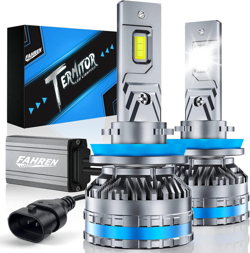 FAHREN H11 fog bulbs upgraded 120W 40000LM 6500K white H8 H9 LED lights