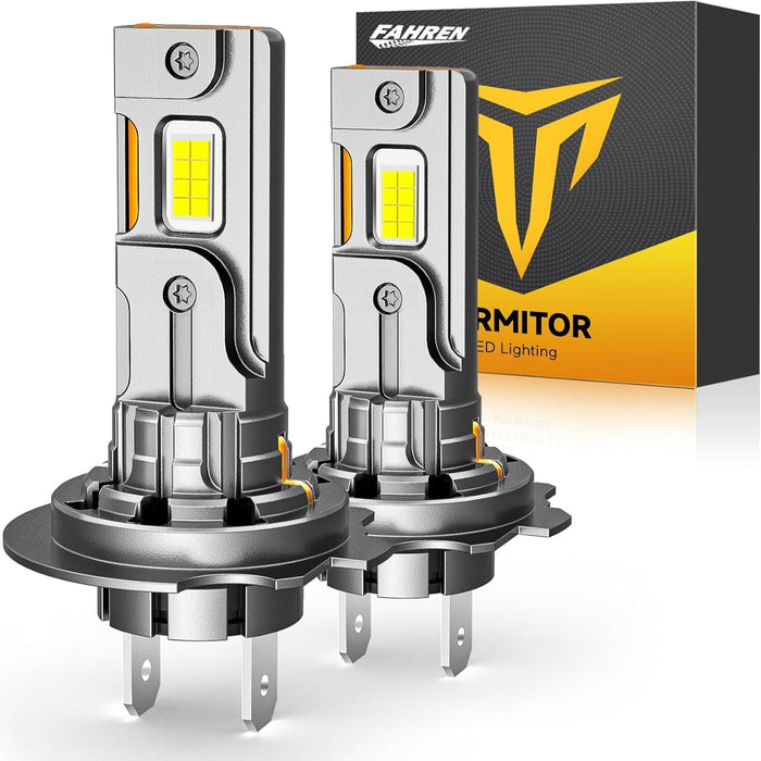 Upgraded H7 LED Bulbs, 45000LM 10X Brightness, 6500K White Super Bright