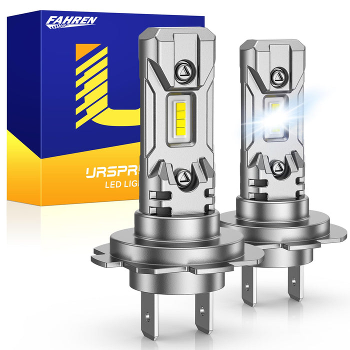 FAHREN H7 LED Headlight Bulb, 1:1 Size H7 LED Bulb, Plug and Play Non-Polarity All-in-One LED Fog Lights